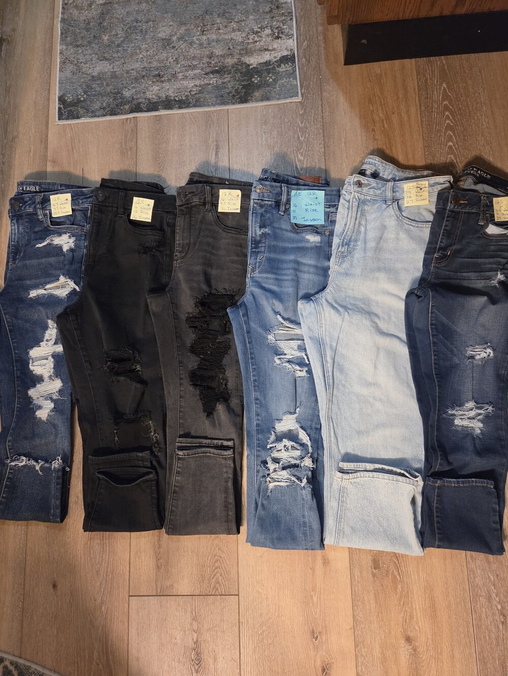 11 Pair American Eagle Outfitters One Pair Old Navy (White) Size 12 - Picture 2 of 7